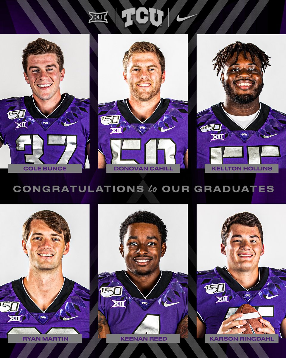 Beyond proud of these guys and the entire TCU Class of 2020. Congratulations, Horned Frogs...🐸💜

#TCUGrad2020 #40not4