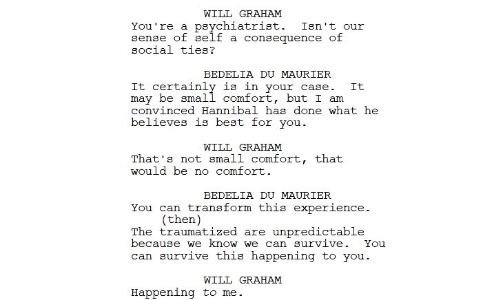 ahooel's tweet photo. โthe traumatized are unpredictable. Because we know we can survive.โ
#YouAreDangerous #Hannibal https://t.co/Ezyww9JihK