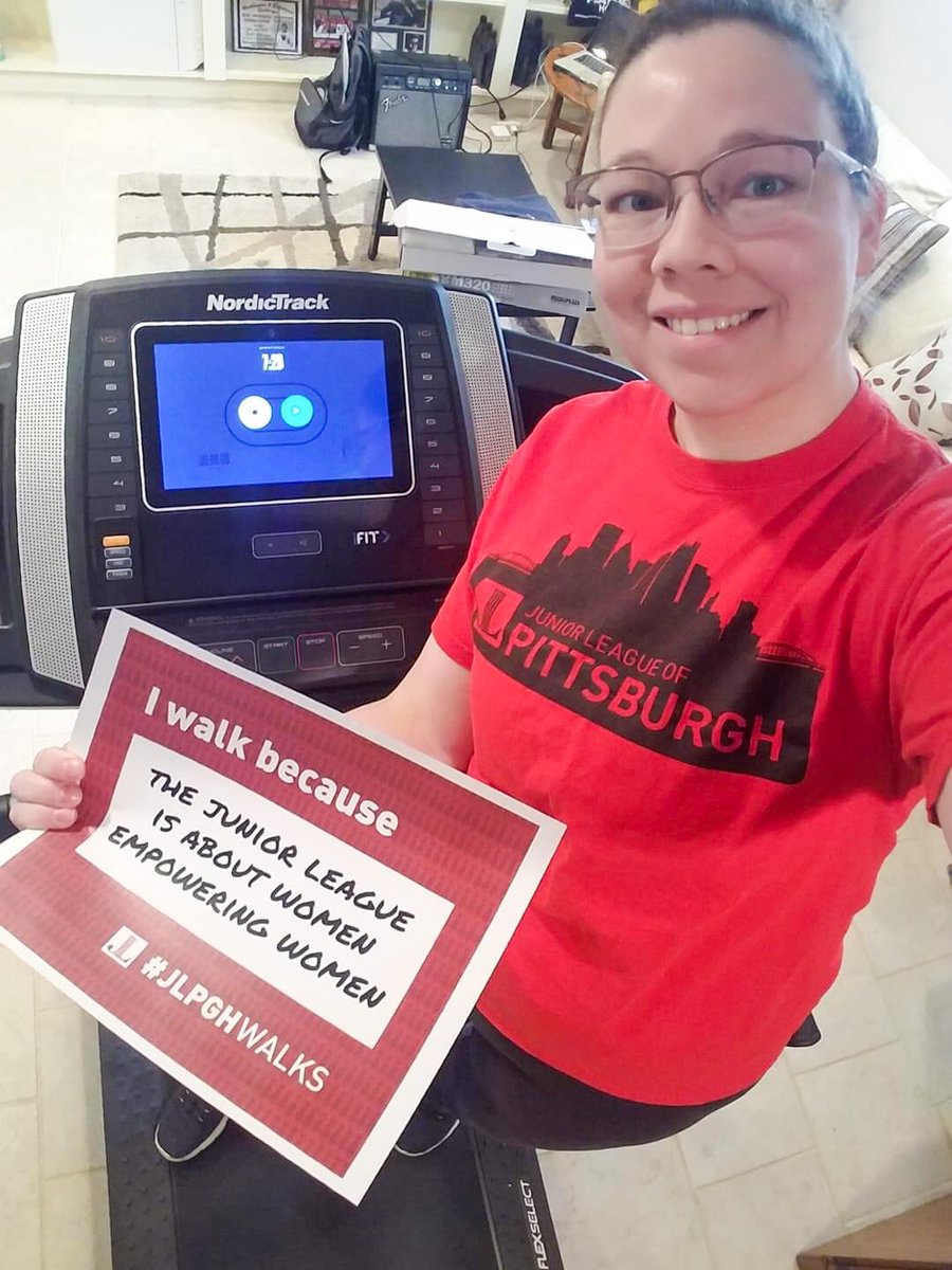 JLPGH's tweet photo. Today is the #HighmarkWalk for a Healthy Community in Pittsburgh! Whether you're hitting the treadmill or hitting a trail, you can support the JLP, which is empowering women leaders, promoting voluntarism and working to end hunger in Pittsburgh https://t.co/YYwDnGHl4O #jlpghwalks https://t.co/8tJwmZaCig