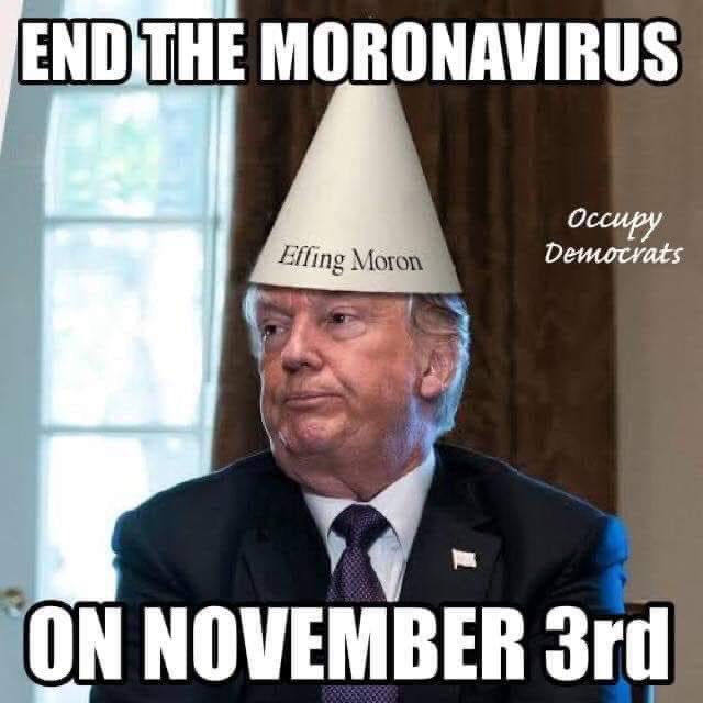 <a href="/briantylercohen/">Brian Tyler Cohen</a> <a href="/realDonaldTrump/">Donald J. Trump</a> Which is it ?  Can’t vote in person Donnie says it’s rigged, can’t vote by mail he’s saying now it’s rigged. 🤦🏼‍♀️ #VoteHimOut #Covid_19 #VoteBlueToSaveAmerica