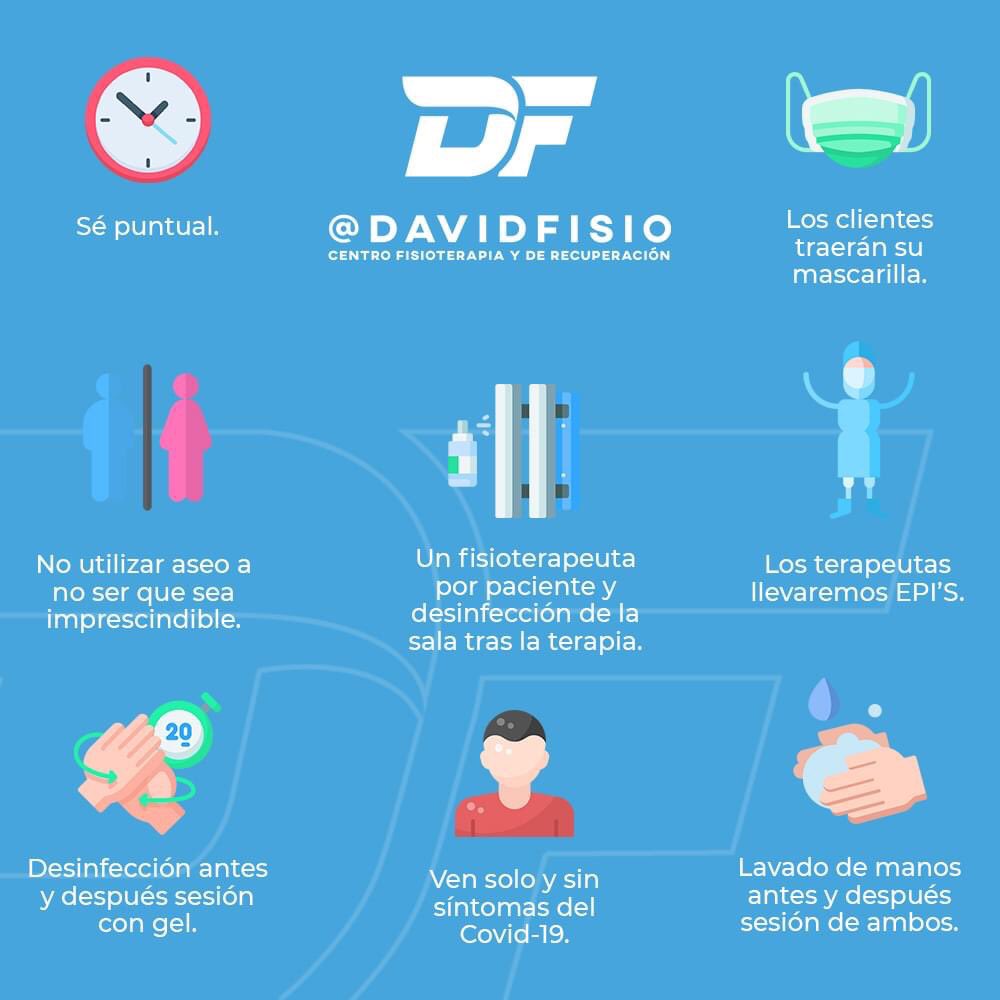 Lunes volvemos a abrir con todas las medidas de higiene 🧼 #DavidFisio #volvemos Reserva ya tu cita 📲