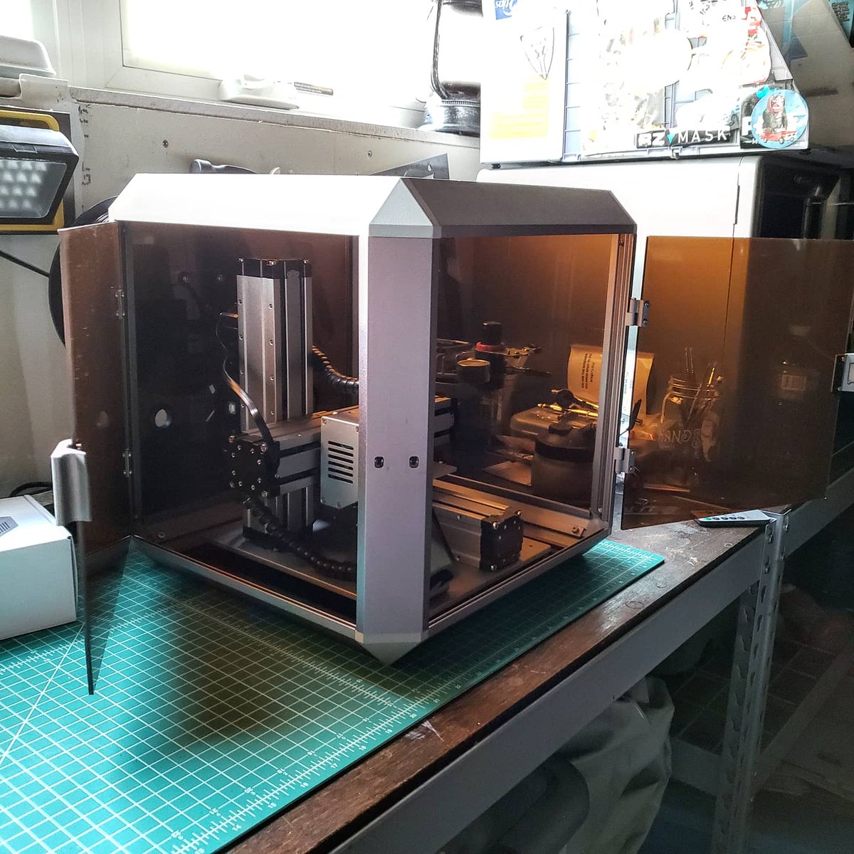 DystopiaMatt's tweet photo. assembly complete, ready to make #snapmaker #3dprinter #hobbyist #3dprintlife #3dprinting #3dterrain #laserengraver #rpgminiatures #rpgterrain #hobbygames #miniaturepainting #minipainter #scalemodels #hobbygamer #hobby #hobbygame #tabletop #rpgmini #rpgminiatures #kickstarted https://t.co/nJcgAS0kX0