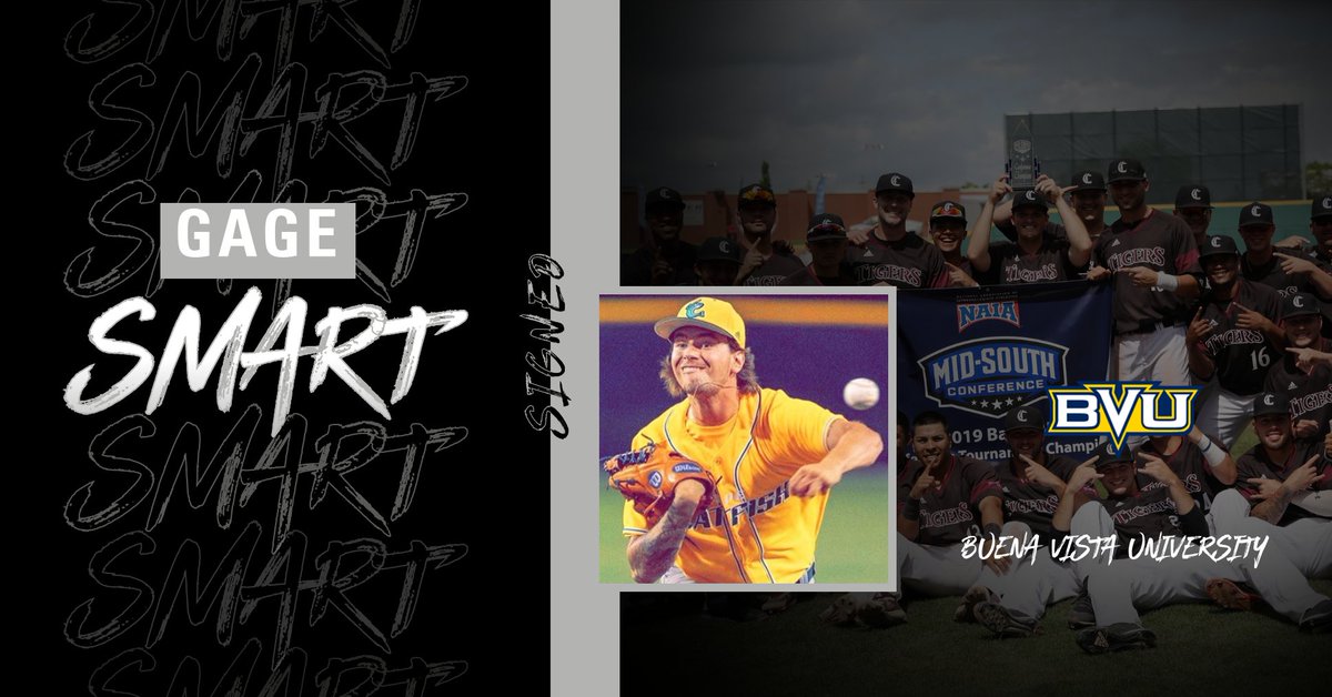 Welcome D3 All-American LHP @Gage_Smart to the Tiger Baseball Family.