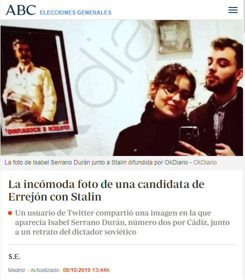 90248a's tweet photo. "Esos señoritos a caballo que maltrataron nuestras tierras", jeje.
Nº2 de Mas País en las pasadas elecciones (circunscripción de Cádiz).
https://t.co/hsvc5Tx7q4 https://t.co/UJkWjFk4yo
