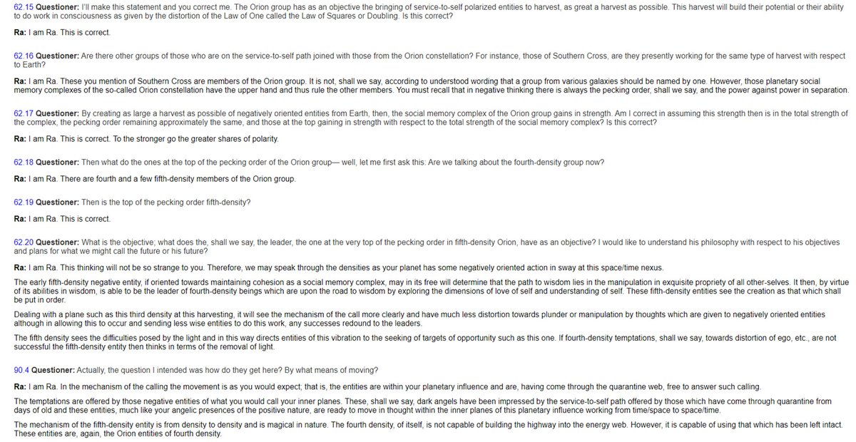 Those then upon the planetary sphere act much as do you to disseminate the attitudes and philosophy of their particular understanding of the Law of One which is service to self. These become the elite. Through these, the attempt...