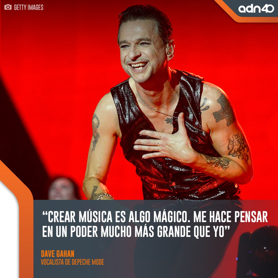 #FraseDelDía | #UnDíaComoHoy pero de 1962 nació #DaveGahan, vocalista de #DepecheMode, banda considerada como una de las mejores exponentes del rock electrónico.
