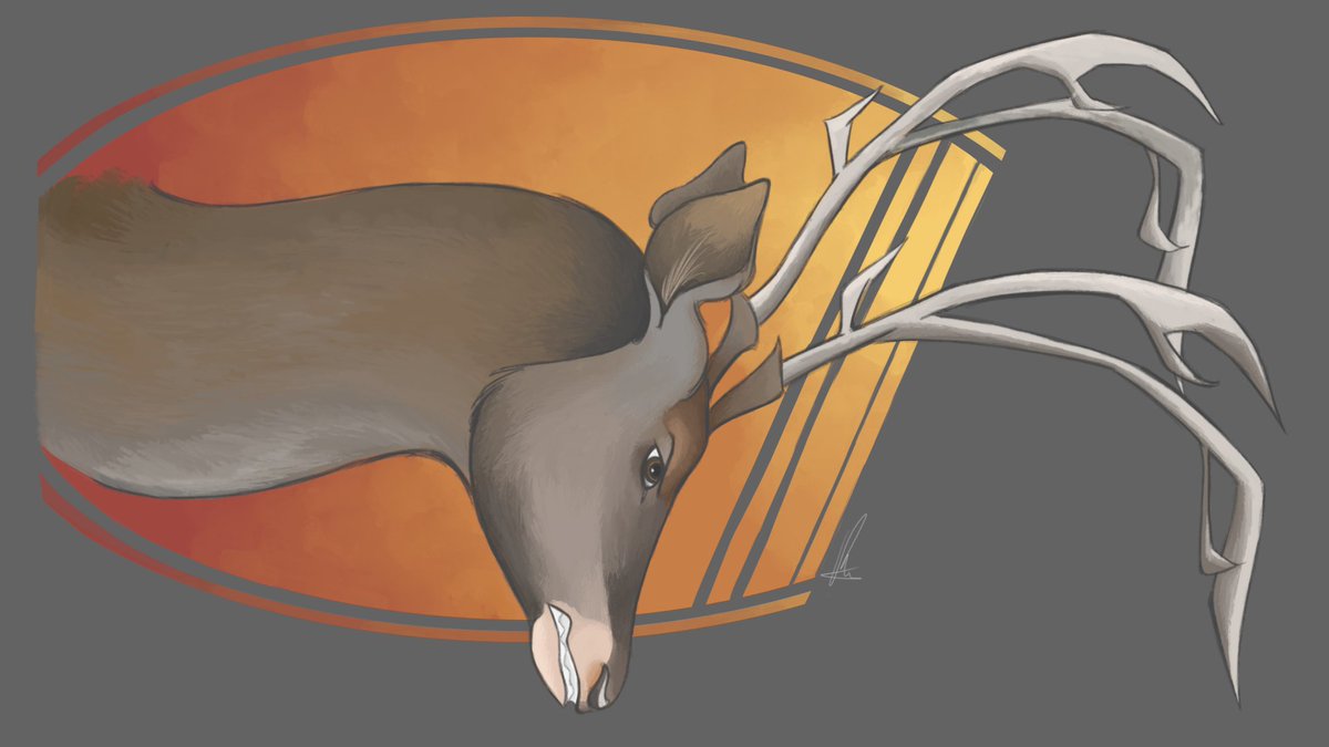 BeccaMatthews8's tweet photo. "Fight back" painting WIP.
#Vegan #veganart #veganartist #animals #animalrights #animalrightsnow #artivism #art #artist #deer #antihunting #hunting #digitalart #digitalpainting #cartoon #style #veganism https://t.co/AmP9hK7R6P