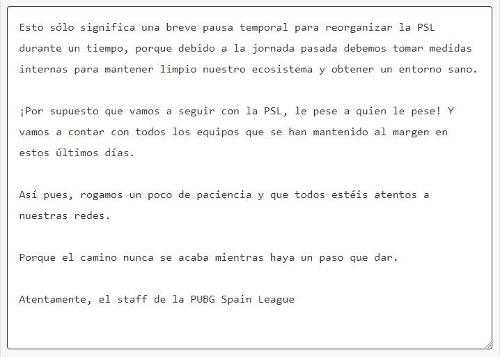 PUBG SPAIN LEAGUE tweet media