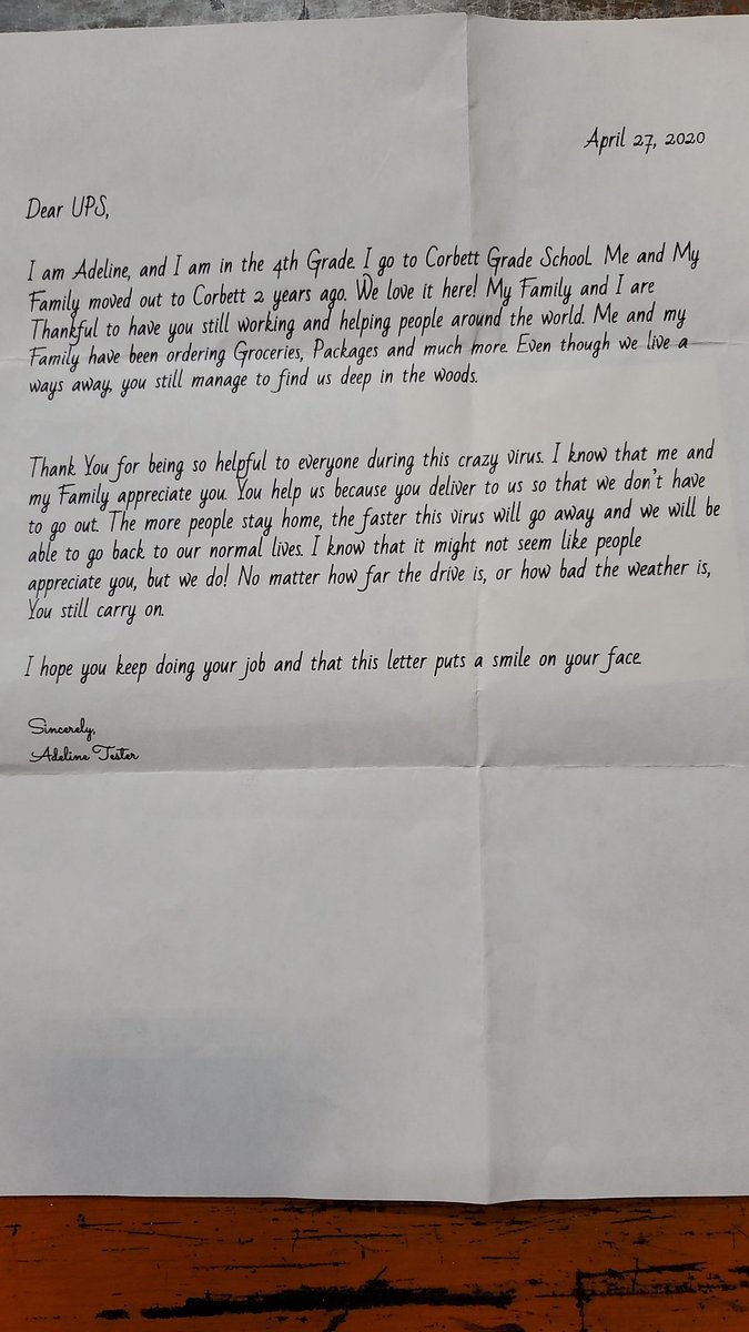 Thank you for the kind words for our driver. <a href="/Richard8269N/">Richard Blanchard</a> <a href="/rmonsef503/">Ramin Monsef</a> #InThisTogether <a href="/NorthwestUPSers/">Northwest UPSers</a>