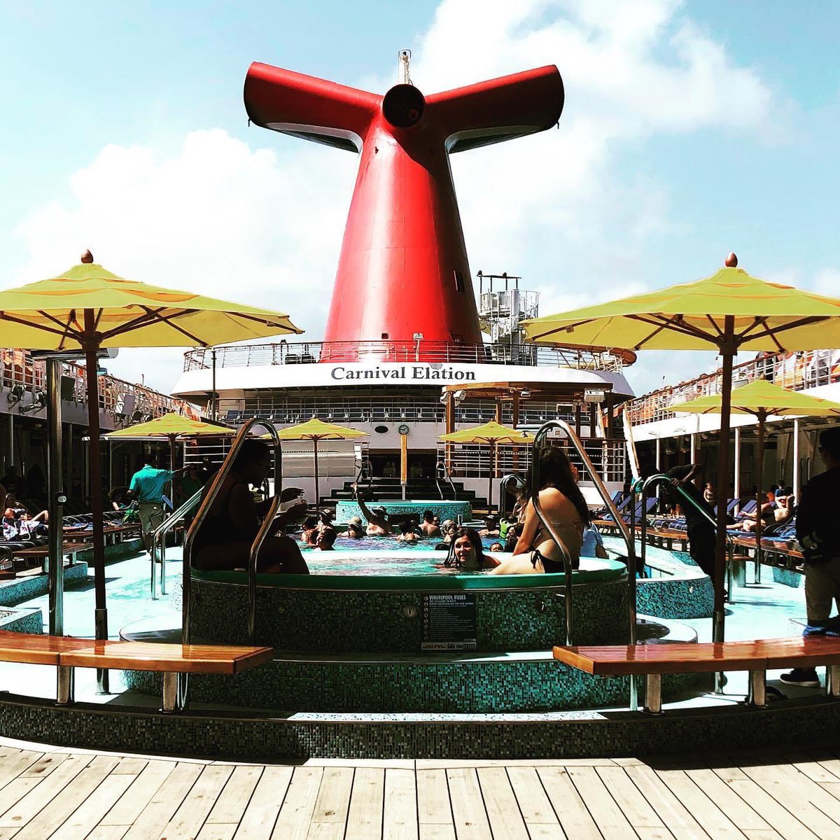 Party on the Elation!  Lol. 🚢 🎉 🍹 
#carnivalelation 
#cruise #lifestyle #cruiselife #ship #atrium #travel #photography #beautiful #community #ocean #youtube #cruiselines #CLIA #suites #cabins #pool #cruisefood #cruisecollection #cruiser #cruisevlog #cruisevacation #cruiseships