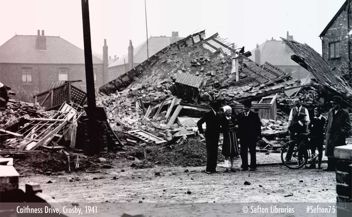 Four  #WW2  #Blitz bomb damage photos from Crosby and Blundellsands  #VEDay75  #Sefton75 via  @SeftonLibraries  #LestWeForget  #Liverpool  #MerseysideIf you’ve got  #Sefton links, share your family’s  #WW2 story:  http://seftonwarmemorials.org 