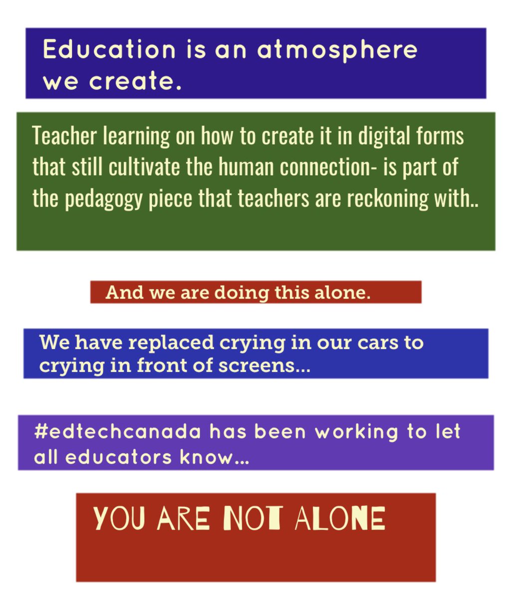 Roosloan's tweet photo. Dear T please follow and connect w @EdTechTeamCAN #edtechedu #edtechteam sign up for workshops and come rewrite our learning narratives https://t.co/eK1hA5C3tw