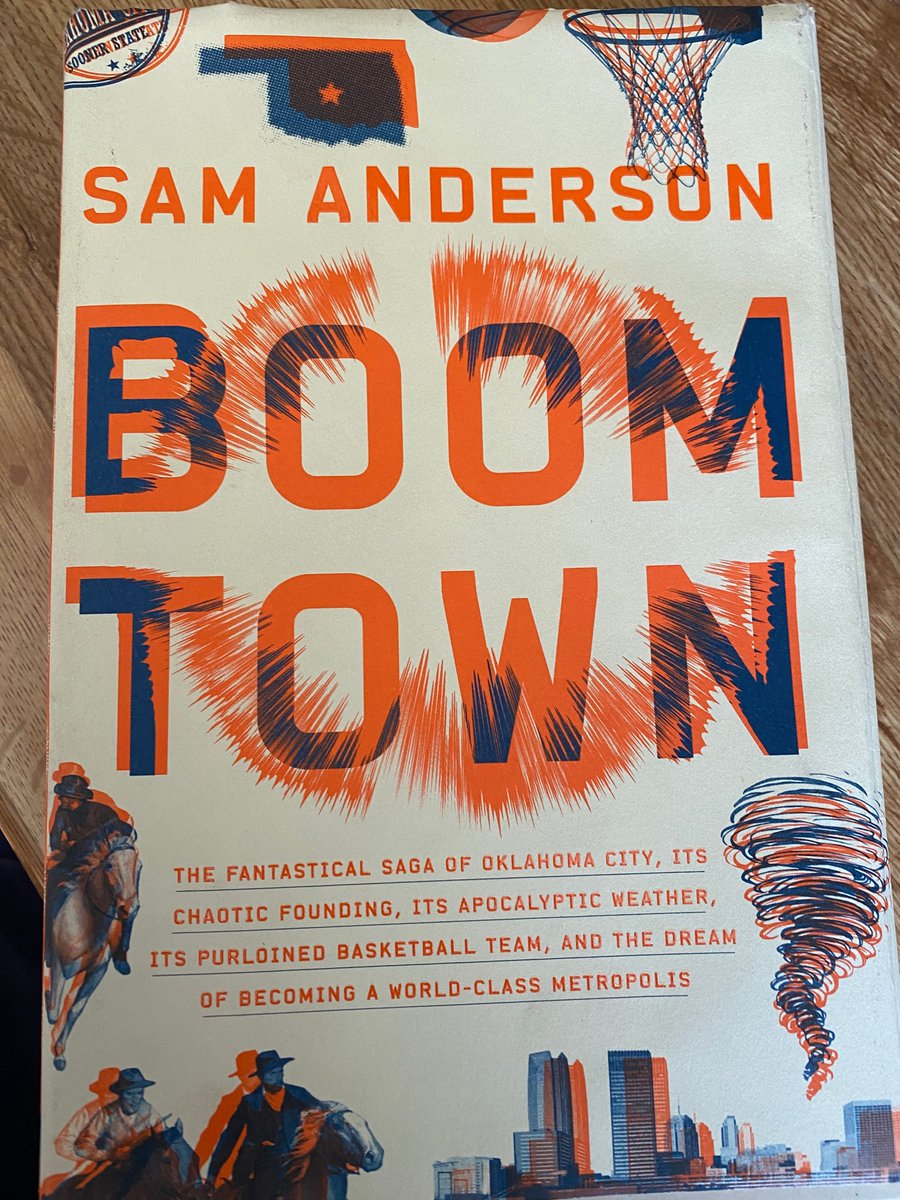 usnico's tweet photo. #quarantinedreading being married to an Oklahoman and having survived the 2013 tornadoes, this one for me by @shamblanderson was great. I especially liked the descriptions of Russell Westbrook @russwest44. Besides @alleniverson I've never seen anyone play with such intensity. https://t.co/NXzLTXuT6m