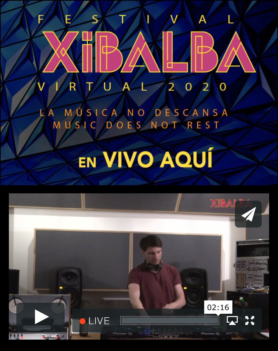 BlassBrocker's tweet photo. Amantes del #electrónico y del #beat... neta pónganle en @BEATOFICIAL, súper chingon el #livestream de #Xibalba Festival... 🎶 DJ sets de puro #deep 🎵 #funk 🎧 #ritualhouse 🎼 #AfroBeat 🕺
#LoveTheElectro #LoveMusic @BlancaBeat3 https://t.co/PksopFfF51