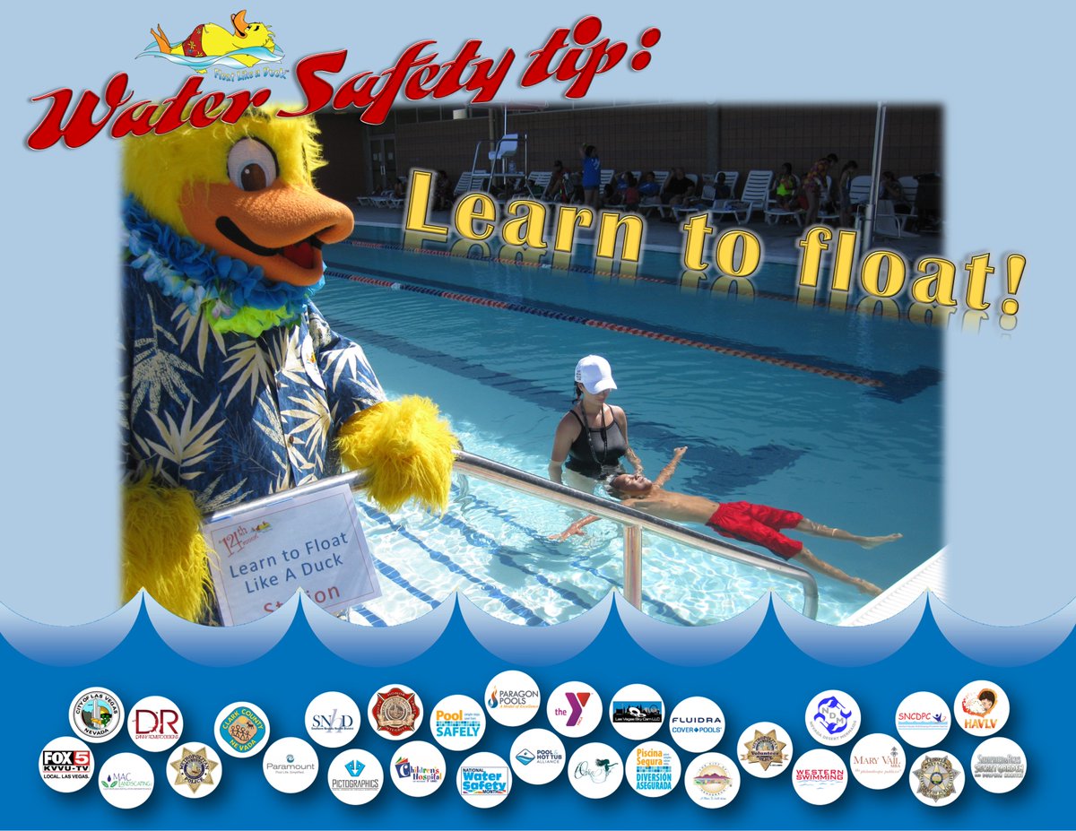 Duckieparagon's tweet image. Water Safety Tip: Learn to FLOAT! #watersafety #learntofloat #watersafetymonth #childsafety #poolsafety #paragonpoolslasvegas @ThePHTA  @NWSCWaterSafety @1paramount @poolsafely @lasvegasymca  @LasVegasFD
