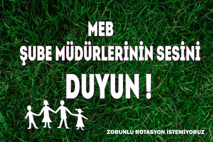 Güncel bölgelerle isteğe bağlı yer değişikliği  kimseyi mağdur etmeyecektir. 
#MebŞubeMüdürüRotasyonuErtelenmelidir
<a href="/MemurSenKonf/">Memur-Sen</a>  
<a href="/EgitimBirSen/">Eğitim-Bir-Sen</a>
<a href="/_aliyalcin_/">Ali YALÇIN</a>  
@latif_selvi
<a href="/RamazanCakirci/">Ramazan Çakırcı</a>
<a href="/hasanyyayla/">Hasan Yalçın Yayla</a> 
<a href="/AtillaOLCUM/">Atilla OLÇUM</a> 
<a href="/sukru_kolukisa/">Şükrü Kolukısa</a>
<a href="/mithatsevin/">Mithat Sevin</a>