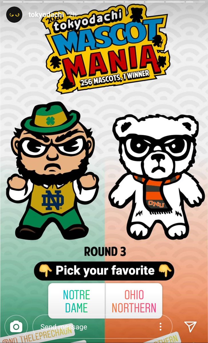 CoachCodyHurley's tweet photo. Hey ONU Polar Bears! Our beloved mascot, Klondike, needs your votes in Round 3 of the Tokyodachi Mascot Mania tournament! 

Vote for Klondike by going to @Tokyodachi on Instagram and voting for your favorite Polar Bear on their Instagram story! #GoBears https://t.co/uMTEkGq6HI