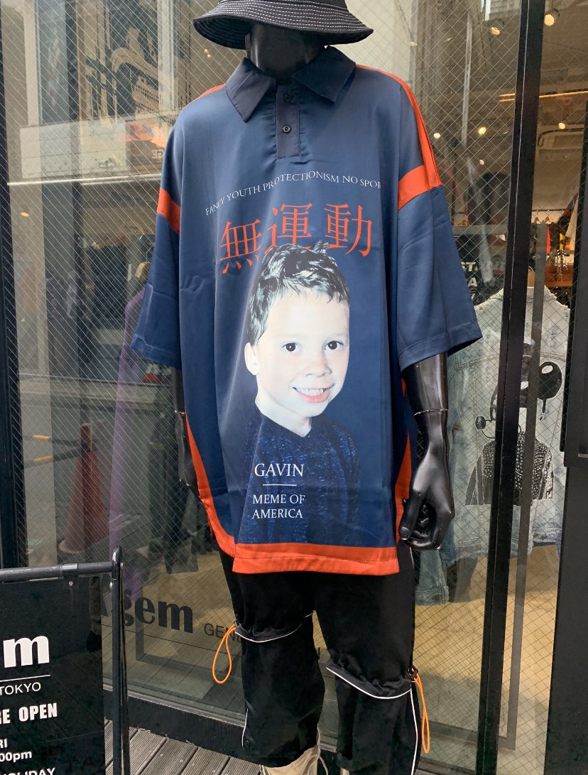 random but when i went to japan there was a tshirt with gavin’s face on it