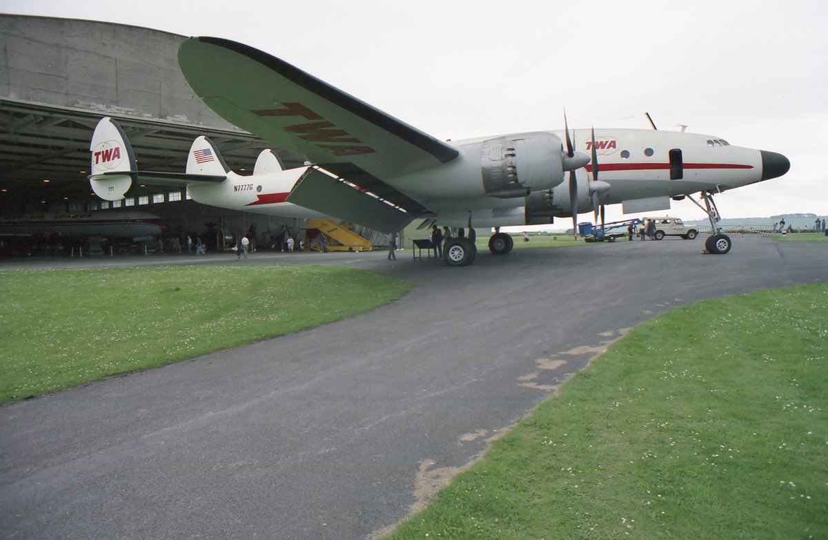PaulGulliver3's tweet photo. Lockheed L-749A Constellation, [G-CONI / N7777G] at Wroughton Science Museum, June 1987
#aircraft #Lockheed #Science #wiltshire #History https://t.co/PNefmmzRKy