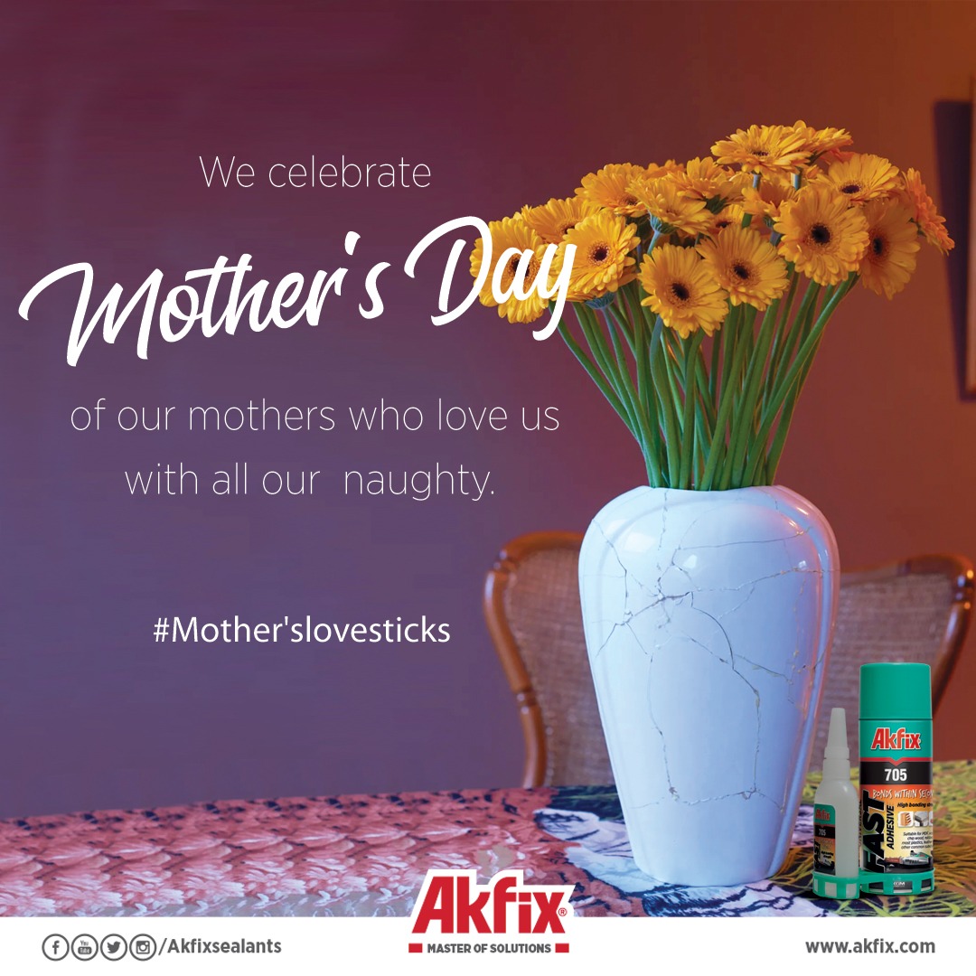 We celebrate #MothersDay of our mothers who love us with all our naughty. 💐
#akfixsealants #mothersday #motherday #happymothersday #motherslovestics