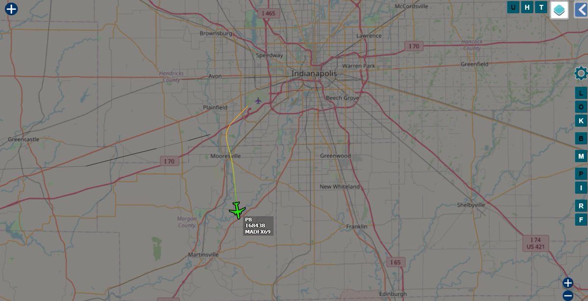 Andy007_SR_A's tweet photo. #USNavy ๐บ๐ธ
168438 / #AE4EBC / #MADFX69
Boeing P-8A Poseidon
Departed #Indianapolis International Airport... https://t.co/3Q1NmnPxzq