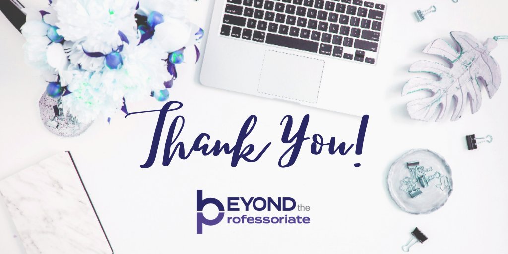 drmarenw's tweet image. Thank you to our fantastic Day 2 Panelists for #beyondprof 7th Annual Online Career Conference. Having PhDs share their career advice with grad students and PhDs exploring career transition is so critical. We know your advice will help people job search more effectively!