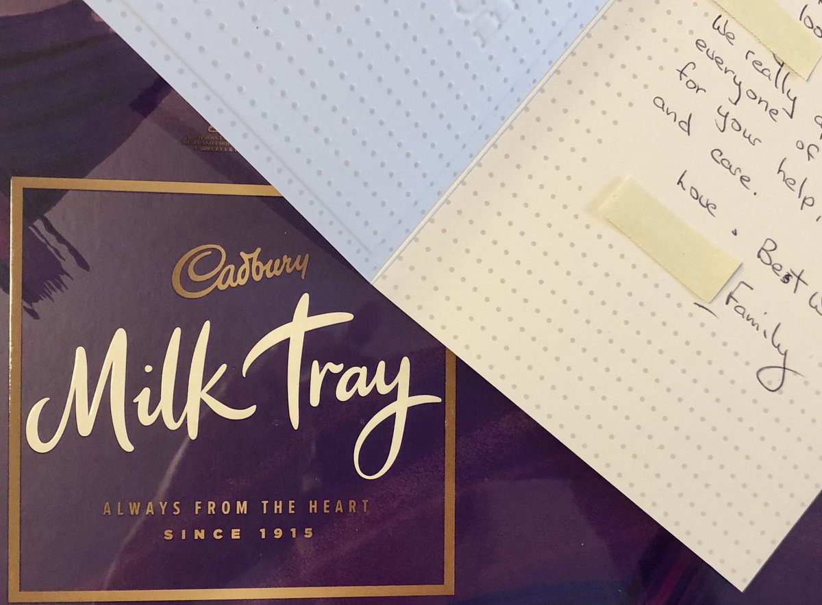 A family thanking the staff on A1 for their care 👍👏<a href="/SuzanneW2018/">Suzanne Weir</a> <a href="/GastroNW/">Wisam Jafar 💙</a>