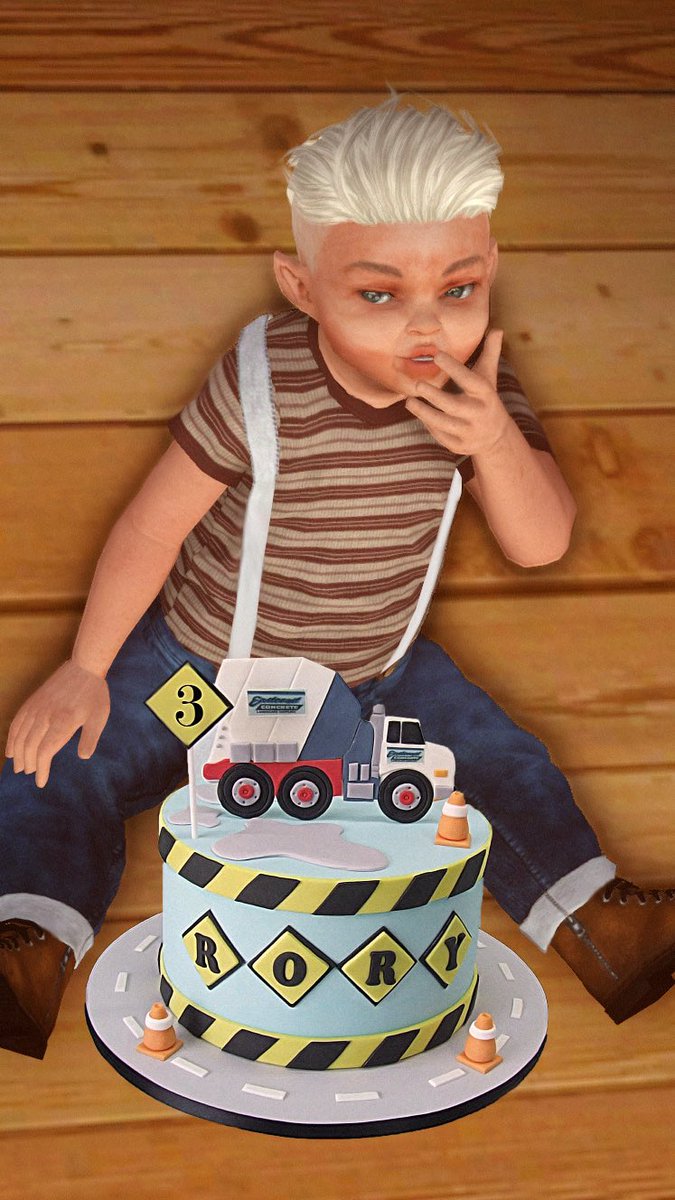 PhoenixLangley's tweet photo. He’s happy so long as he has cake. Happy 3rd Birthday, Ro https://t.co/Tgv0UpH285