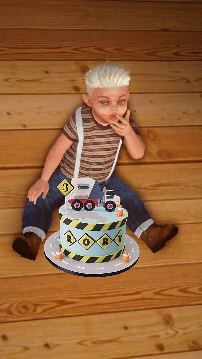 PhoenixLangley's tweet photo. He’s happy so long as he has cake. Happy 3rd Birthday, Ro https://t.co/Tgv0UpH285