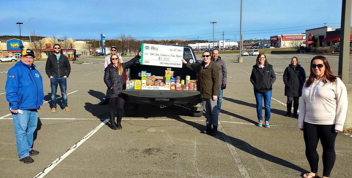 jdirvinglimited's tweet photo. Our HRSS team collected food items and $1,500 in monetary donations for the amazing people at the SJ Community Food Basket. Thanks to our caring team members who are coming together from home to support their communities! #ThankYou #BecauseThisIsHome #ApartTogether https://t.co/PYzQM62O69