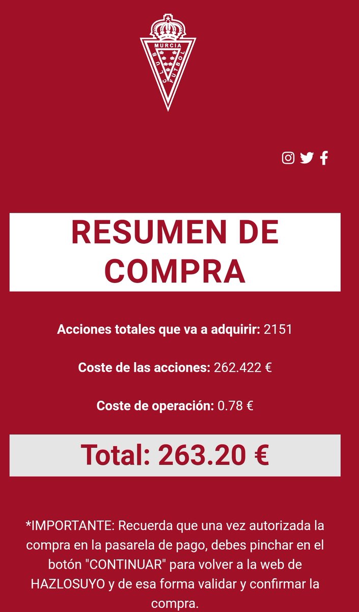 OrgMurciano1908's tweet photo. Cuando el club de nuestros amores nos necesite, ahí estaremos. Nuestro pequeño granito de arena @realmurciacfsad  #HazloSuyo #HazloTuyo ETERNOS 🇦🇹 https://t.co/jOIMTMlkwI