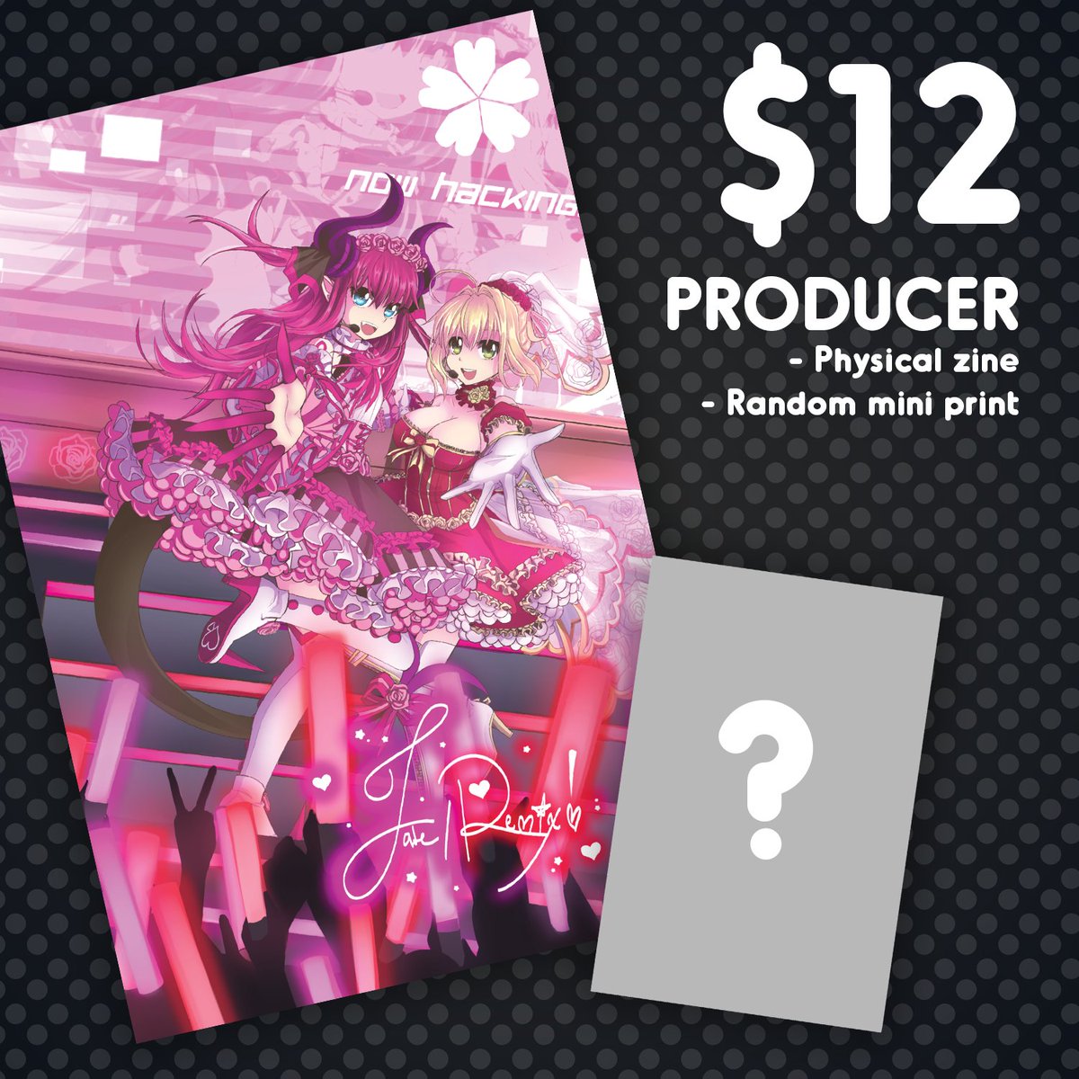 ZundaMochiZines's tweet photo. Preorders are open for Fate/Remix: An Idol/Music Themed Fate Series Zine!

The zine is 32 pages, featuring 24 artists! See reply for link to previews!

Preorder at https://t.co/zMV21jqXj3!
Preorders close June 15th!!

RT appreciated!! https://t.co/00LK4ogHWJ
