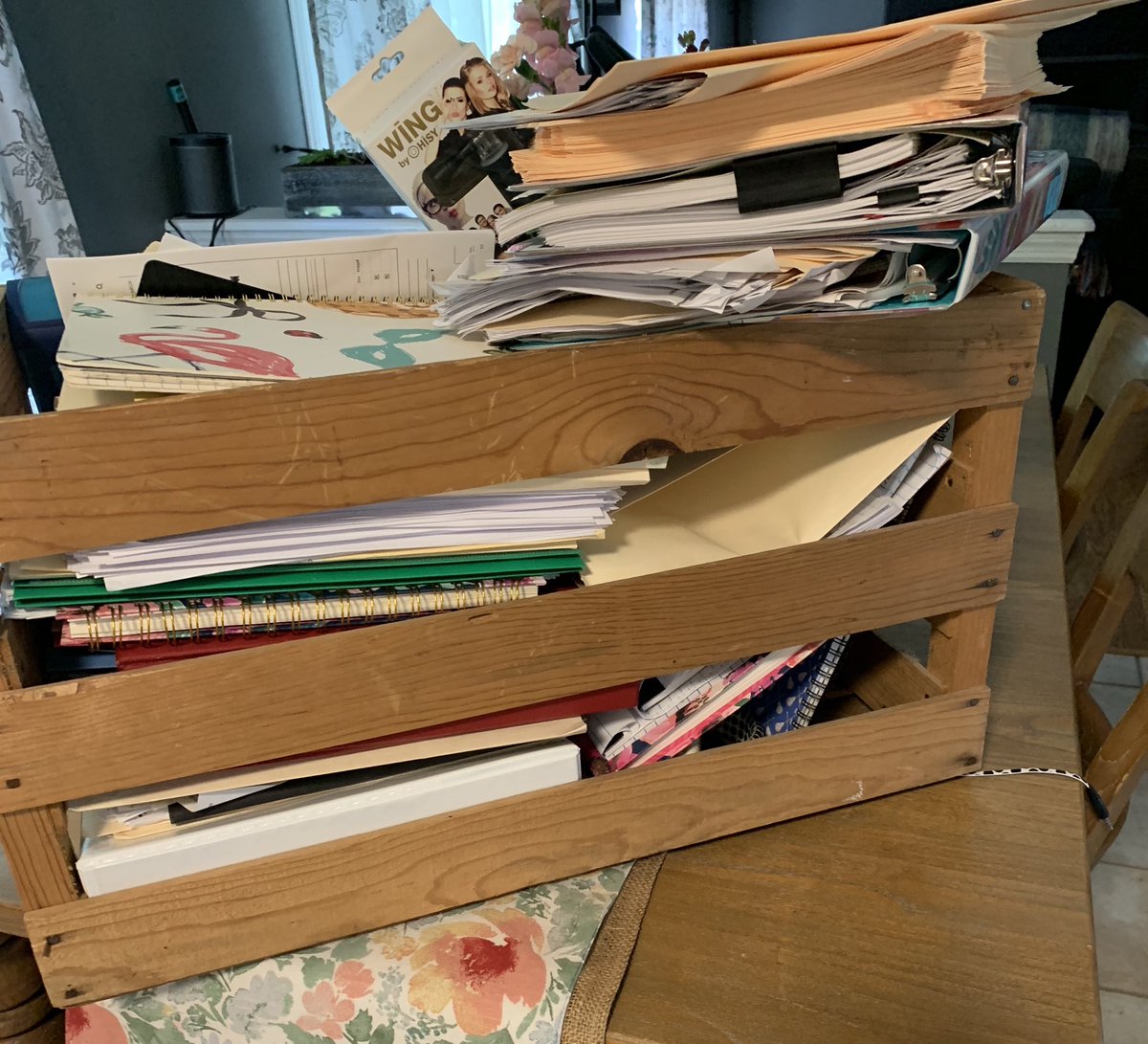 SharonCoolidge's tweet photo. I mostly work from the kitchen table these days, but was missing some files I needed. So I stopped in at work to get the things I think I’ll be working on this summer... #keepreading #goodstuffhere ⁦@Enquirer⁩ https://t.co/hke96r2x5Z