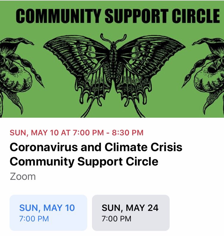 Come share some safe space with regenerative rebels tomorrow as we collectively process our grief and emotions around the covid and climate crisis 💚🌿 facebook.com/events/s/coron…