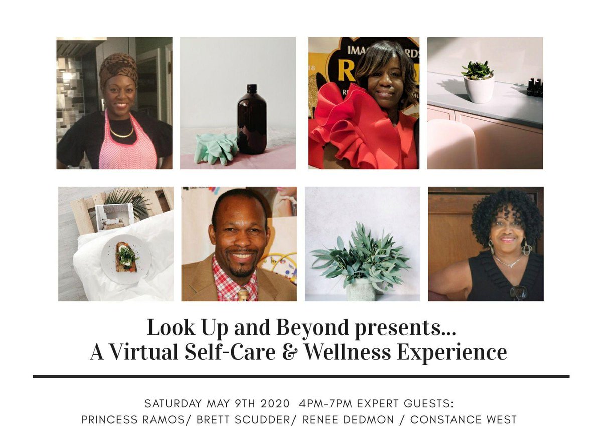 Humbled/honored by invite from Sis <a href="/JessicaJanniere/">Jessica Janniere</a> to be a #GuestSpeaker at her Look Up and Beyond "A Virtual #SelfCare and Wellness Experience" event today, May 9th 2020 4:00pm to talk about "Managing Your #MentalHealth #EmotionalWellness". Looking forward to it. #IAmBrettless