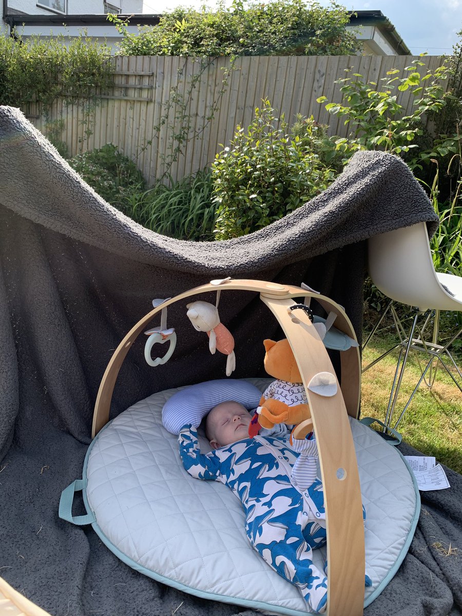 oneofthewynnes's tweet photo. I sent this photo to George’s grandparents saying that we’d come inside and left him outside and the weather had changed. They believed me. Best Saturday for a long time! https://t.co/sQxO1anUKU