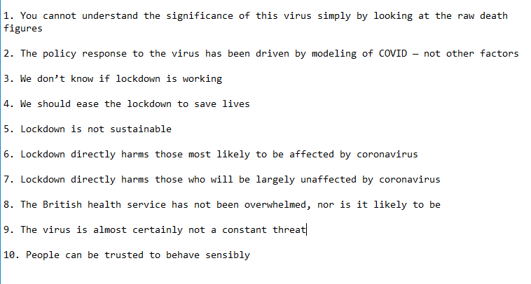 (THE SPECTATOR US) Ten reasons to end the lockdown now https://spectator.us/ten-reasons-end-lockdown-now/