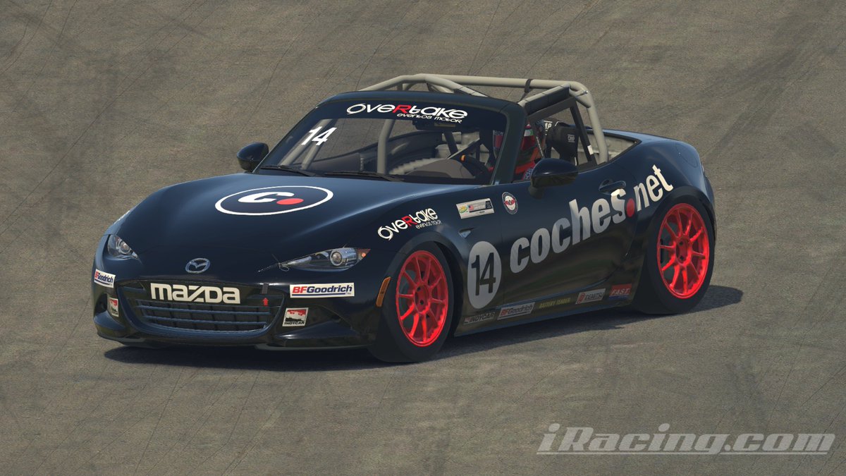 ¡Host abierta! Coches.net / Overtake en #iRacing

¡Os esperamos para pasarlo bien!

Carrera 1
Mazda MX-5 - Daytona Road

Carrera 2
GTE - Spa Francorchamps