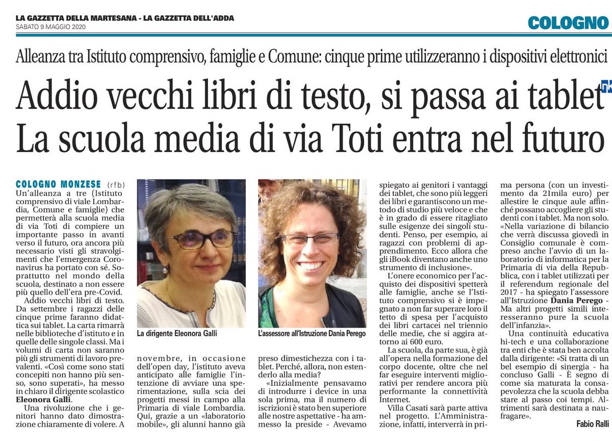 La scuola entra nel futuro#quando una visione intercetta la realtà#IC Lombardia Cologno Monzese