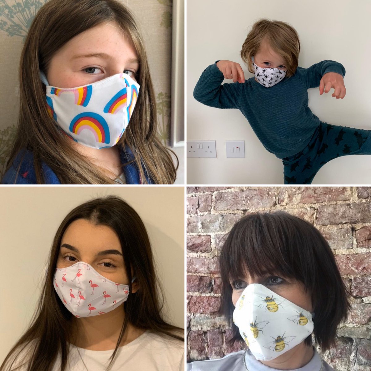 Washable handmade cotton face masks from ⁦<a href="/CushionCottage/">Cushion Cottage</a>⁩ 
#facemask