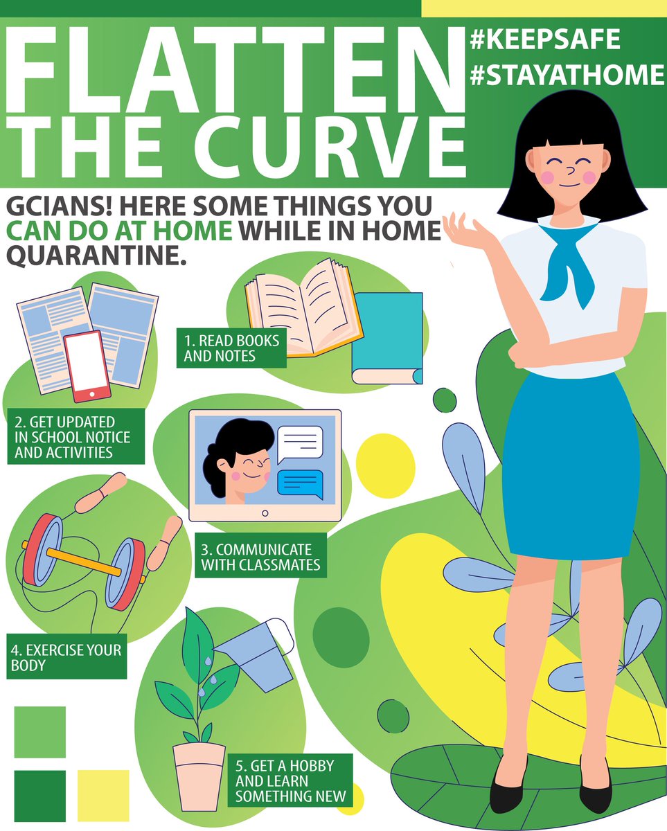 VlackSheepGD's tweet photo. Student's must be active even in home quarantine 😌

GC-CCS entry
#keepSafe
#StayAtHomeSaveLives 
#INFOGRAPHIC https://t.co/EiiLGCaWdA