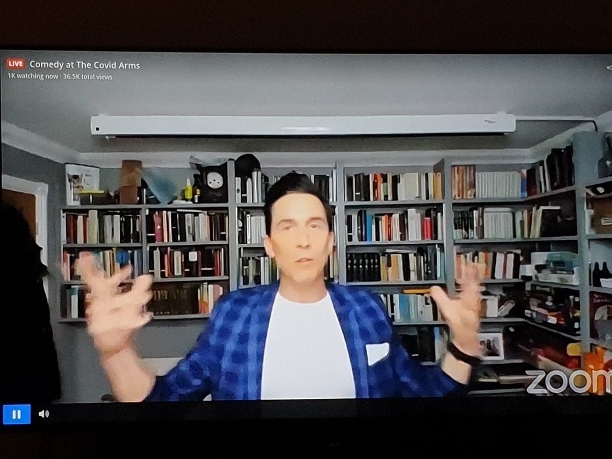 MarkHallinan13's tweet photo. #covidarms brilliant comedy night. A real way to take advantage if the situation! Exemplary! https://t.co/3r4aoJULBt