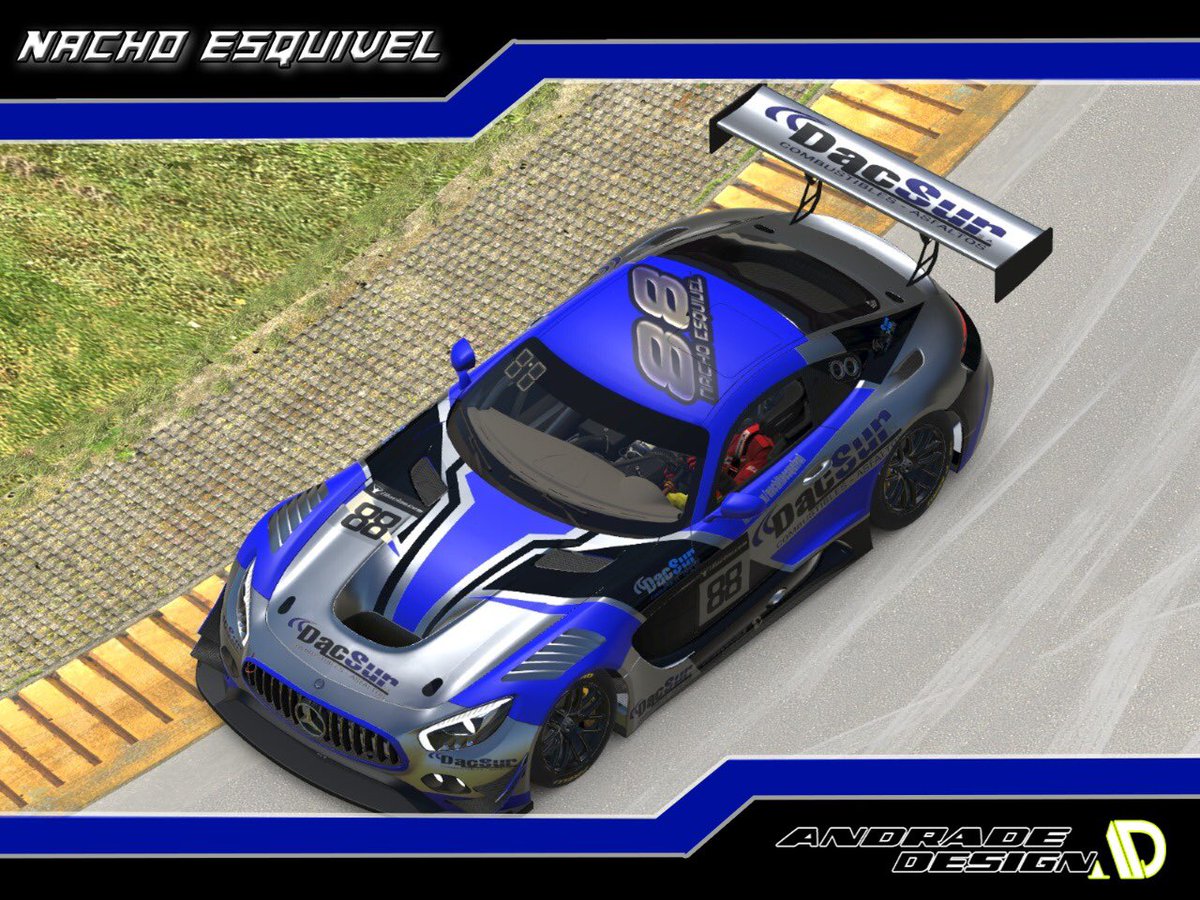 na_esquivel's tweet photo. Vamos a estar corriendo el campeonato de GT3 en iRacing de @ProDriversOK .!
.
.
Gracias a los amigos de #Dacsur @aguss.rodriguez por dejarnos llevar los colores❤️
.
.
Excelente trabajo de @nawe1308.sl en el diseño, quedo espectacular!! https://t.co/eOjFJZhZno