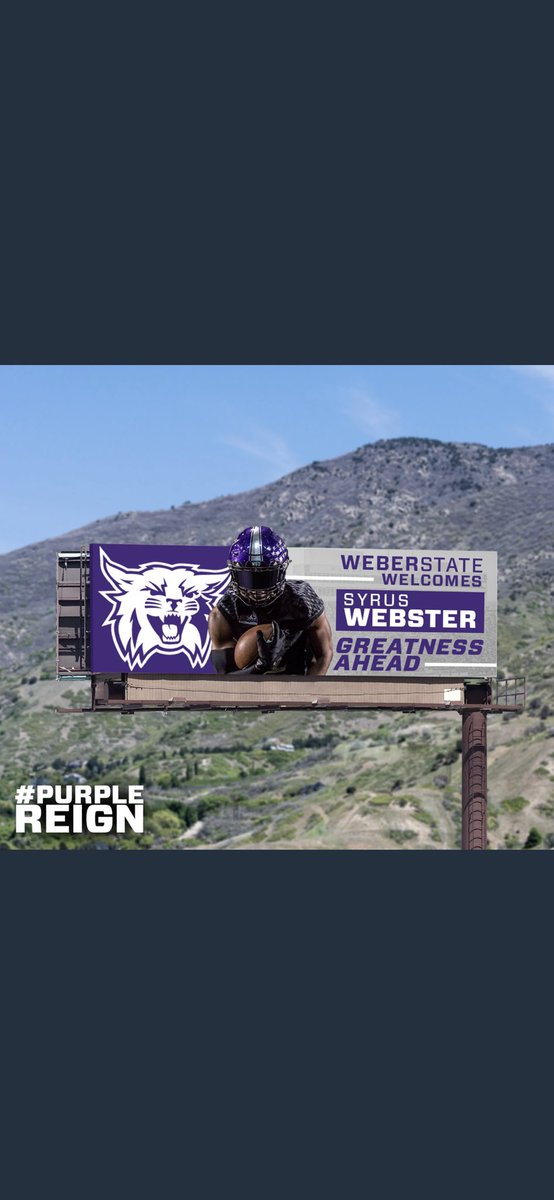 WebsterSyrus's tweet photo. Weber State always showing love!๐ฃ๐ฃ #purpleregion @ursua05 @CoachAfeaki @weberstatefb https://t.co/ZzE0BHrB47