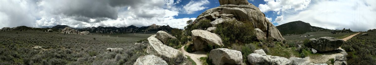 I hiked the Creekside Towers Trail in the afternoon, saw lots of rocks, and collected my stamp. City of Rocks was my 105th NPS unit.