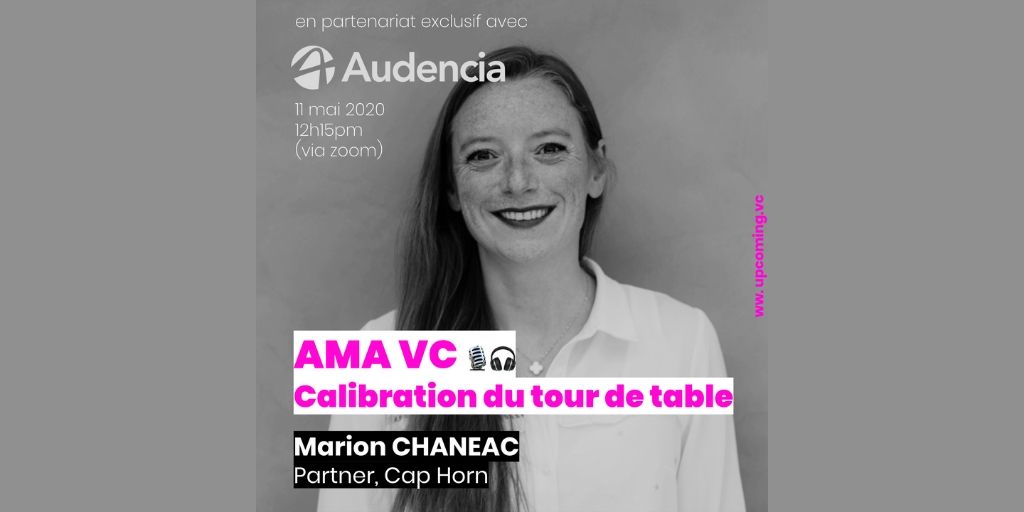 audencia's tweet photo. #Podcast - Devenez #VentureCapital? 
Lors du 5ème #AMAVC d'@UPComingVC, venez à la rencontre de :

🎙@chaneacmarion @CAPHORNINVEST
🗓ce lundi 11 mai à 12h15

➥Posez-lui vos questions en #live sur @LiveOnStorm
➥https://t.co/hGi9qs61r0* https://t.co/fGP8C9FOiU