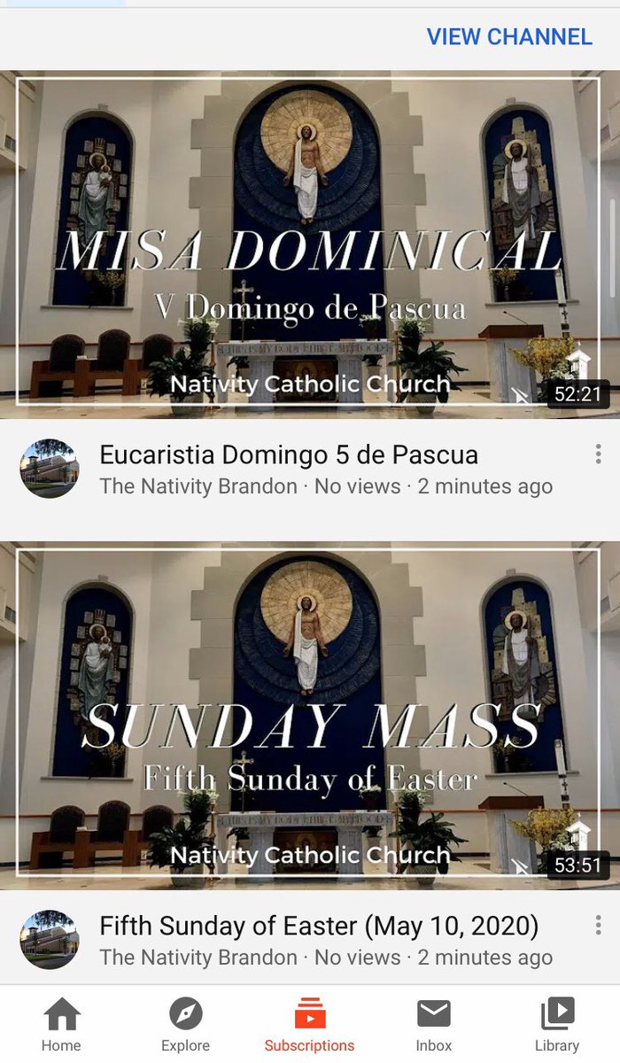 NativityBrandon's tweet image. Sunday Masses for the Fifth Sunday of Easter are posted at: nativitycatholicchurch.org/thenativitybra… ⛪️