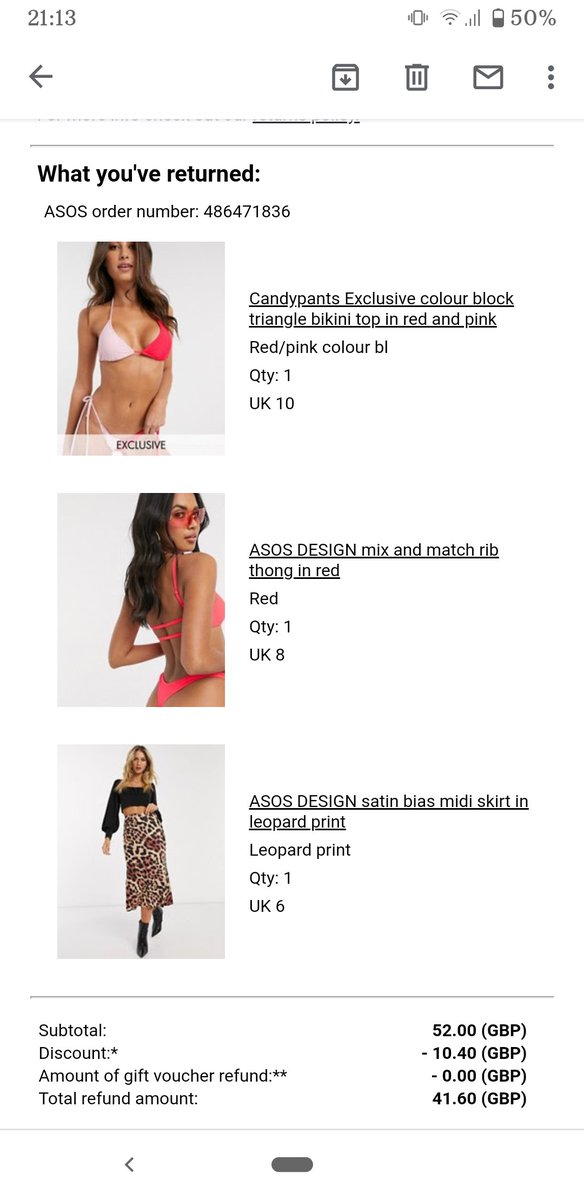 avanessa87's tweet photo. @ASOS_HeretoHelp hey returned 4 items but only receive refund for 3. Can you help me? https://t.co/rTsiCLEcWw