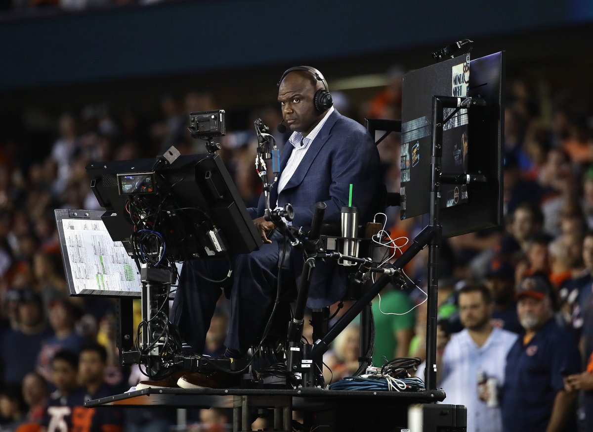 brgridiron's tweet photo. ESPN shaking up the MNF crew 👀

Joe Tessitore and Booger McFarland will not return to the booth, per @richarddeitsch https://t.co/PoiyYoUWkF