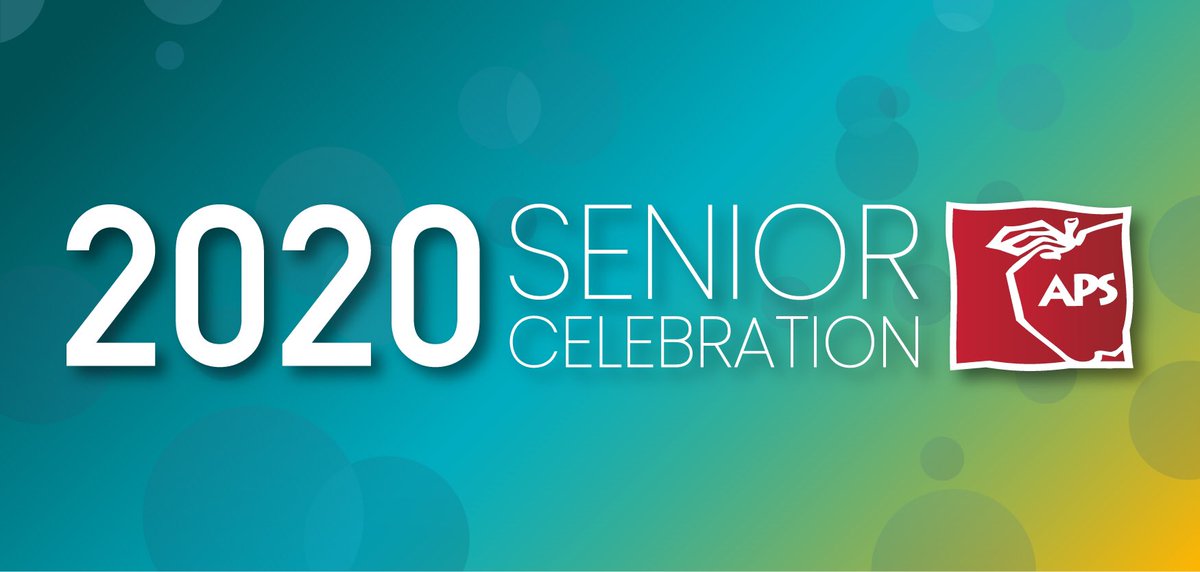 This Wednesday, May 13!! APS Senior Celebration Premier!! Tune in at 7 p.m. on the APS Graduation website or YouTube. aps.edu/news/coronavir…